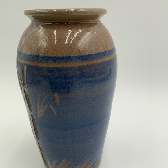 Handmade Pottery Vase Made In Seychelles East Africa Inspired By Nature 9” Tall - Picture 3 of 9